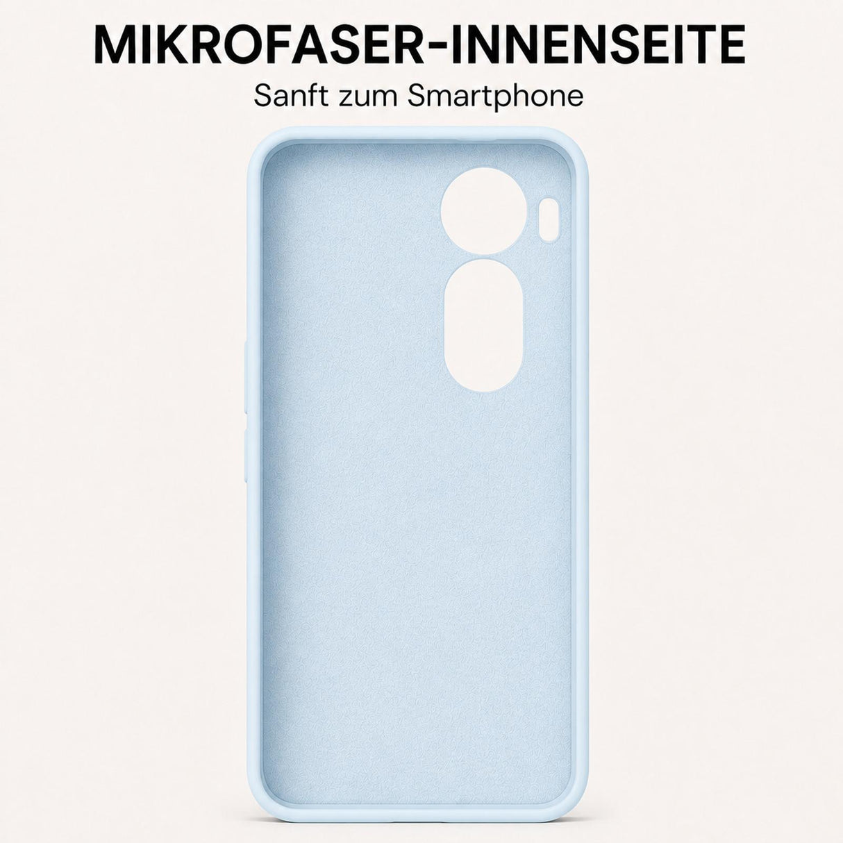 Xiaomi Redmi A7 Pro - Silikon Hülle Soft-Touch Wolkenblau