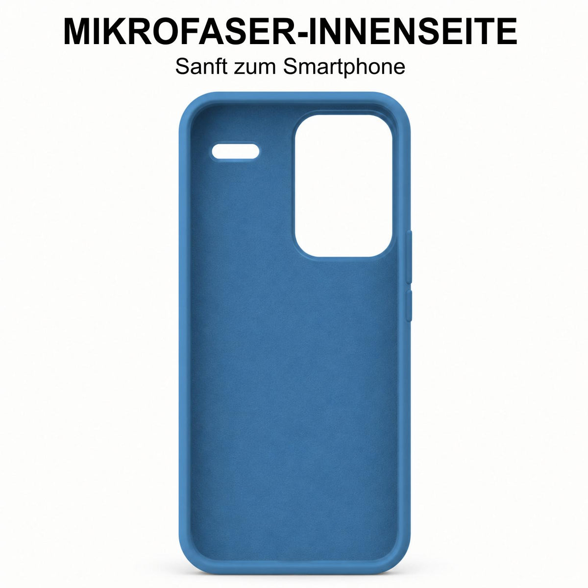 Xiaomi Redmi Note 13 Pro+ 5G Silicone Pro Silikon Hülle Marineblau – Detailansicht 4
