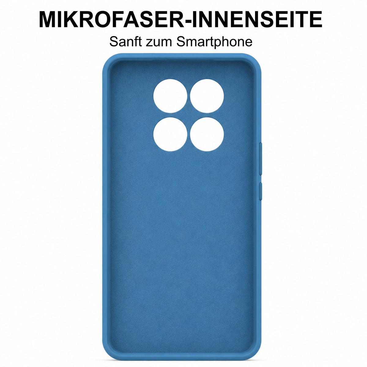 Xiaomi Redmi Note 15 4G / 5G Silicone Pro Silikon Hülle Marineblau – Detailansicht 4