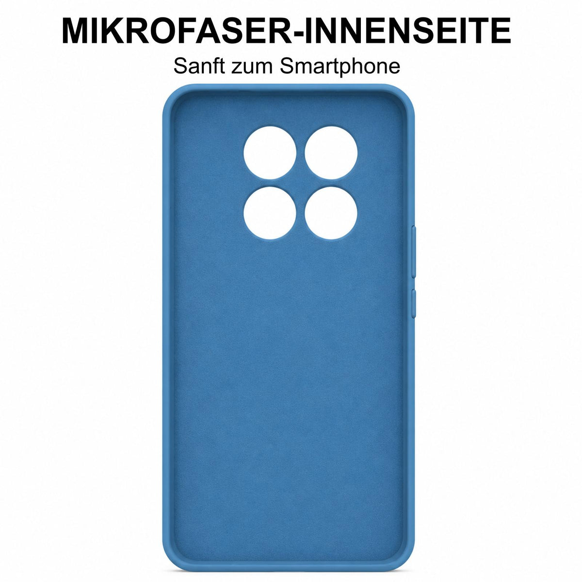 Xiaomi Redmi Note 15 Pro 4G Silicone Pro Silikon Hülle Marineblau – Detailansicht 4