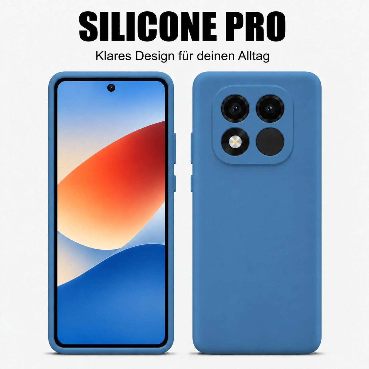 Xiaomi Redmi Note 15 Pro 4G Silicone Pro Silikon Hülle Marineblau – Detailansicht 5