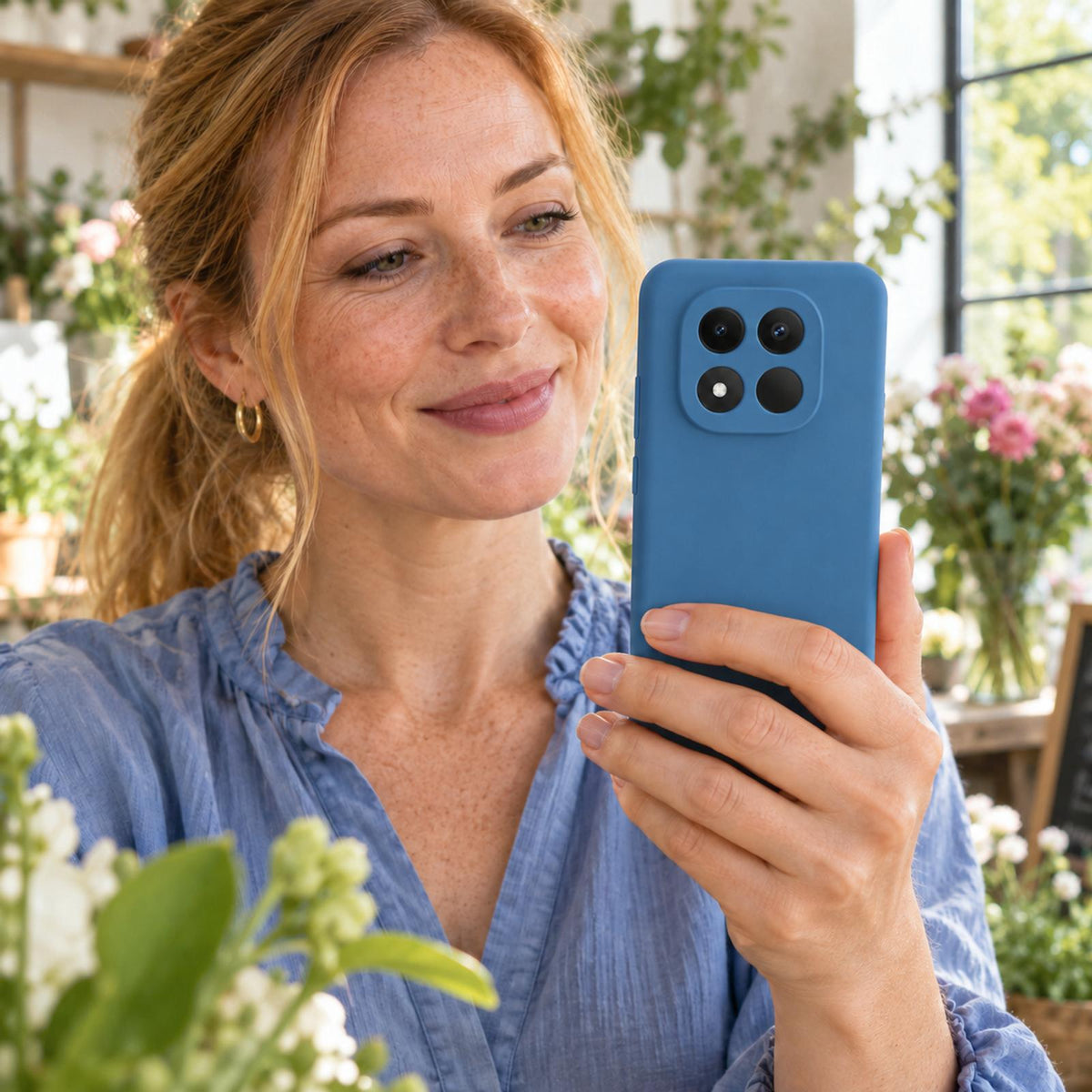 Xiaomi Redmi Note 15 Pro 4G Silicone Pro Silikon Hülle Marineblau – Detailansicht 6