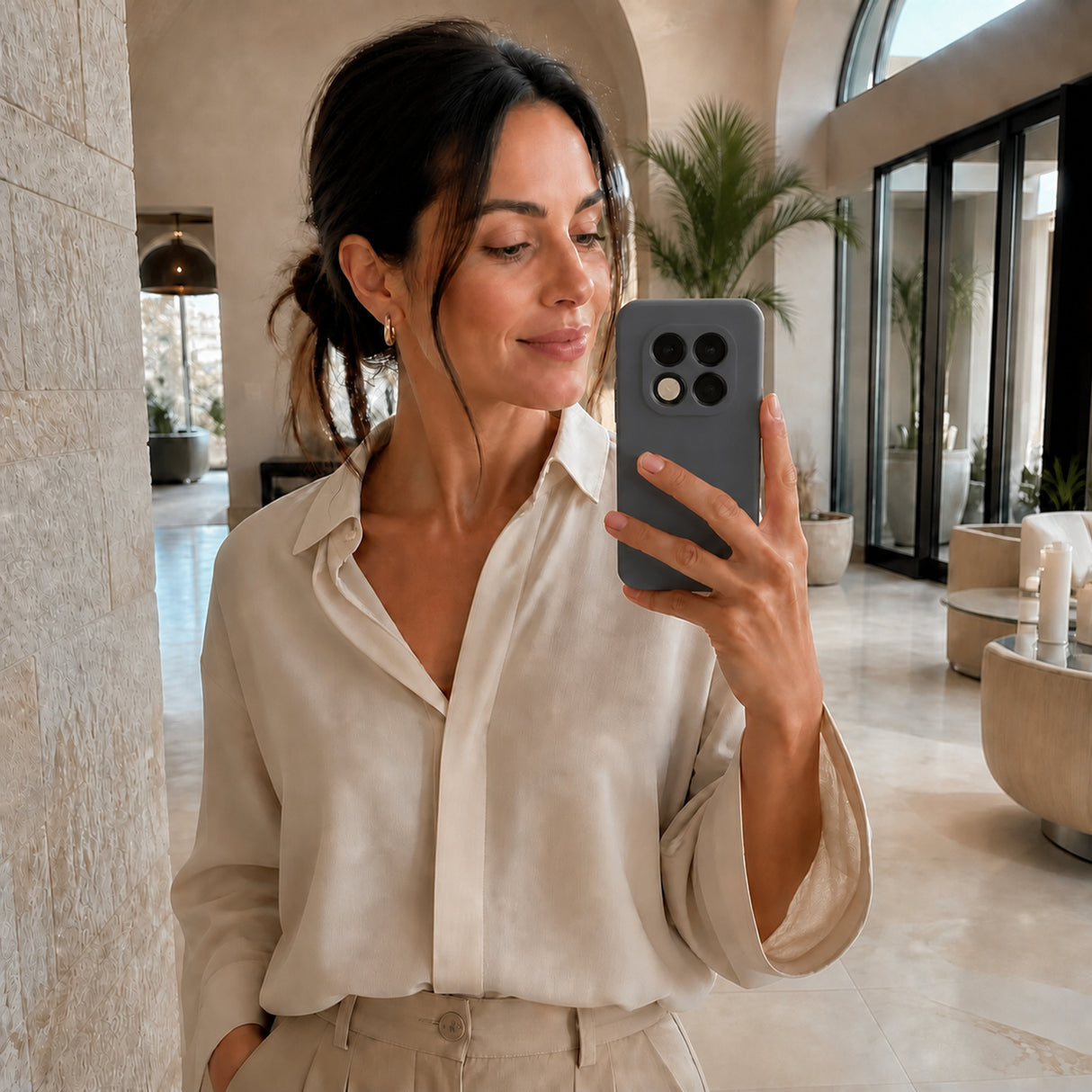 Xiaomi Redmi Note 15 Pro+ 5G Silicone Pro Silikon Hülle Anthrazit – Detailansicht 6