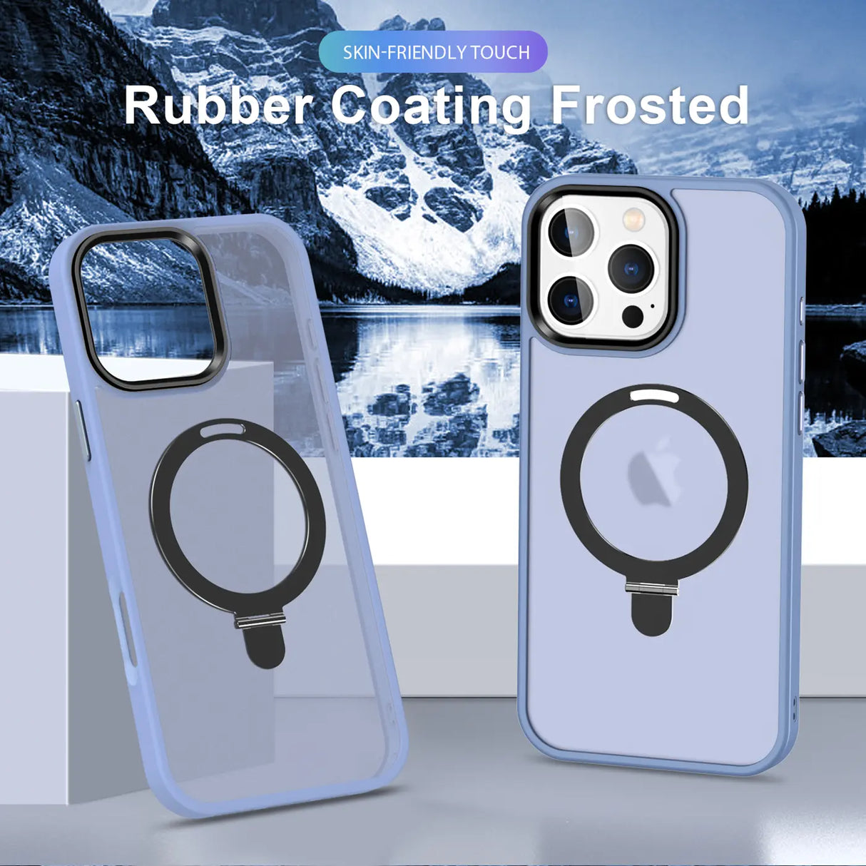 Funktionale und schützende MagSafe Hülle für iPhone 16 Pro in Blau