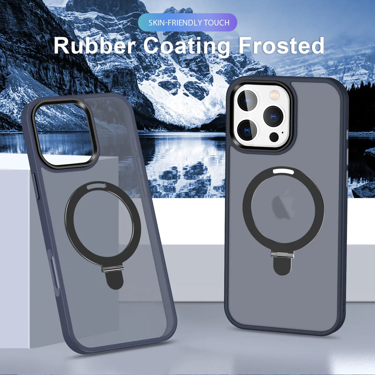 Funktionale und schützende MagSafe Hülle für iPhone 16 Pro Max in Dunkelblau