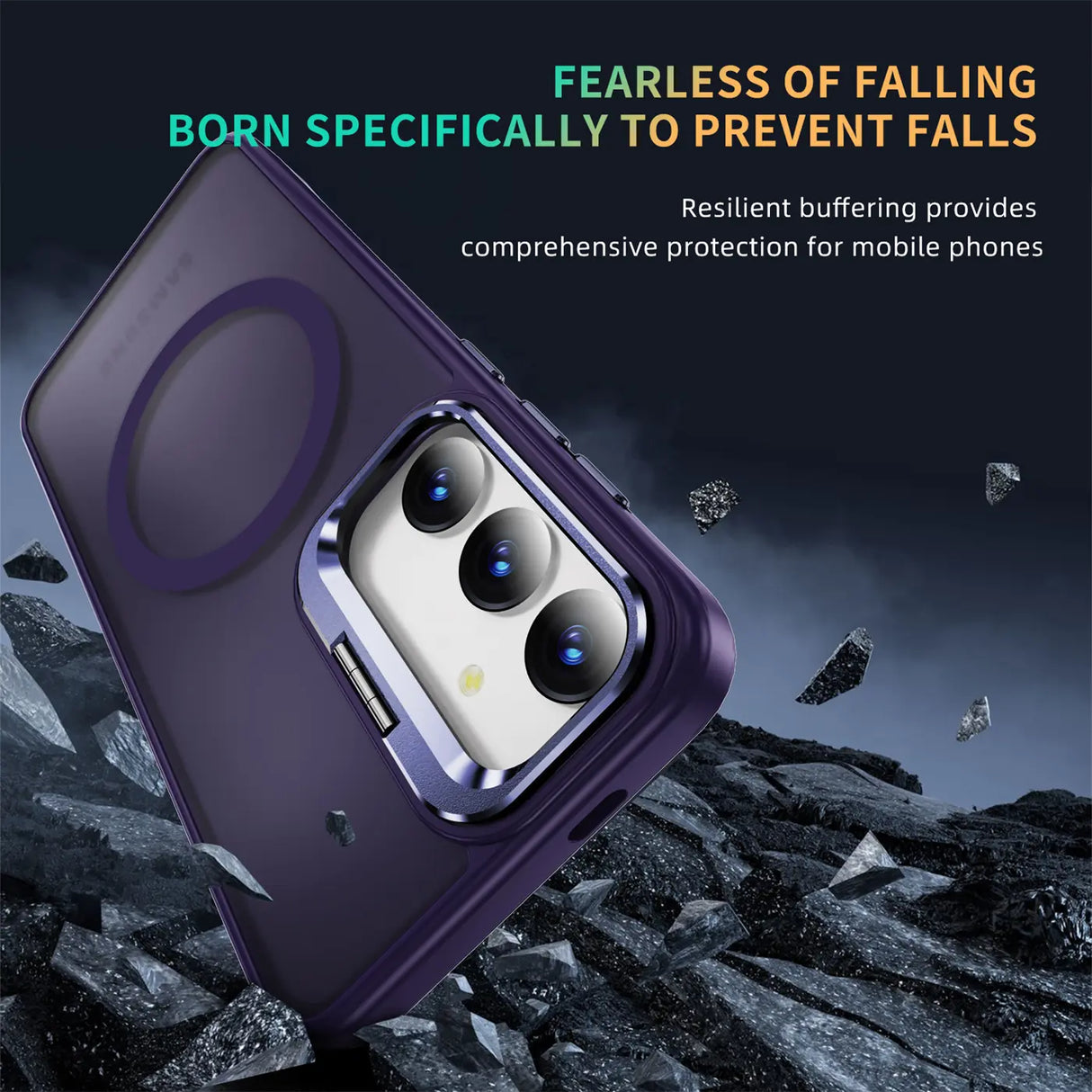 Funktionale und schützende MagSafe Hülle für Samsung Galaxy S24 in Violett