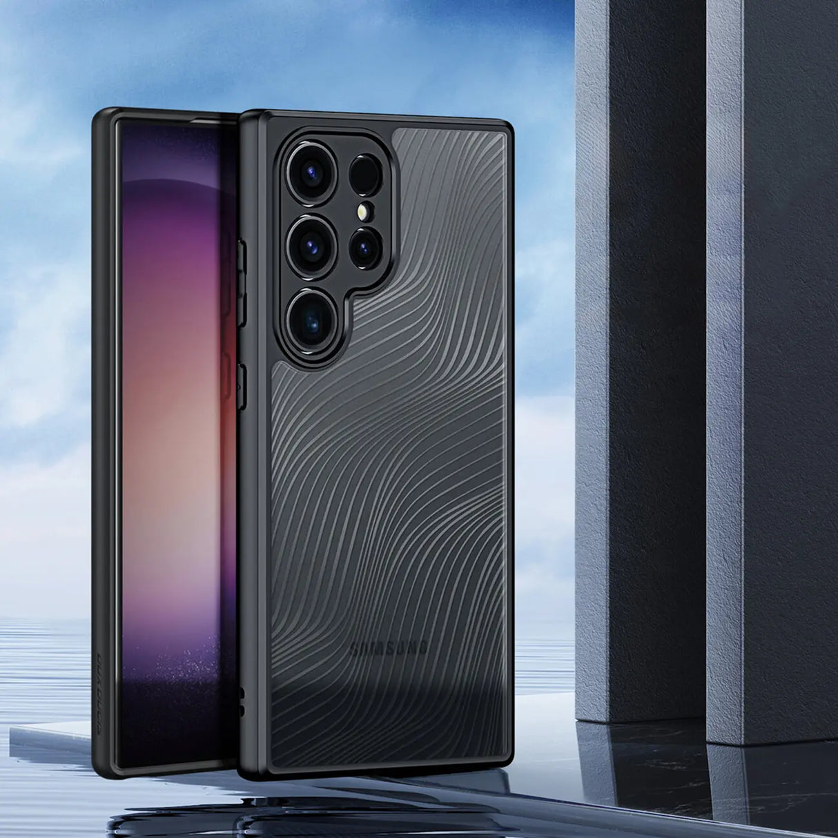 Dux Ducis Aimo Schutzhülle für Samsung Galaxy S24 Ultra – Elegantes Wellenmuster und schützendes Design