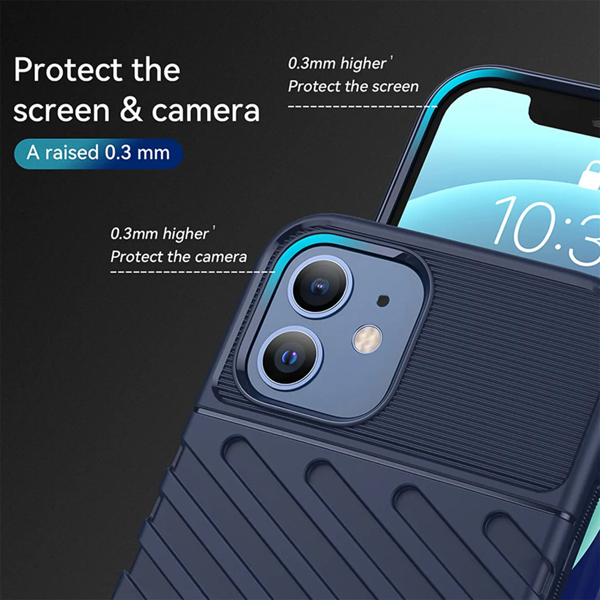 Stoßfeste und stylische robuste Handyhülle für iPhone 12 / 12 Pro