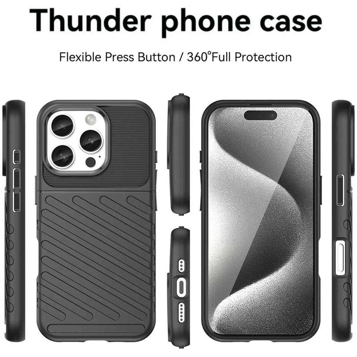 Stoßfeste und stylische robuste Handyhülle für iPhone 16 Pro