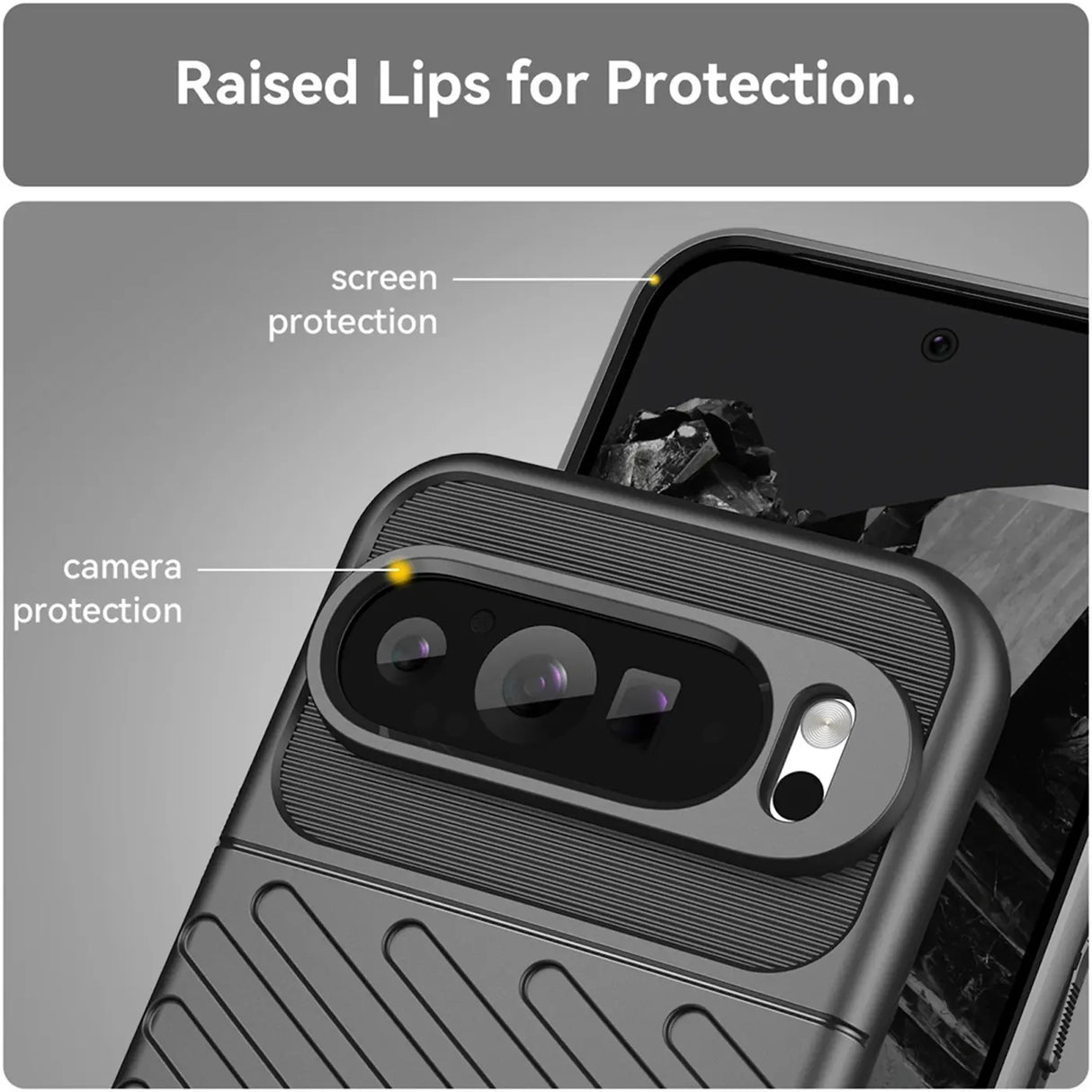 Stoßfeste und stylische robuste Handyhülle für Google Pixel 9 Pro