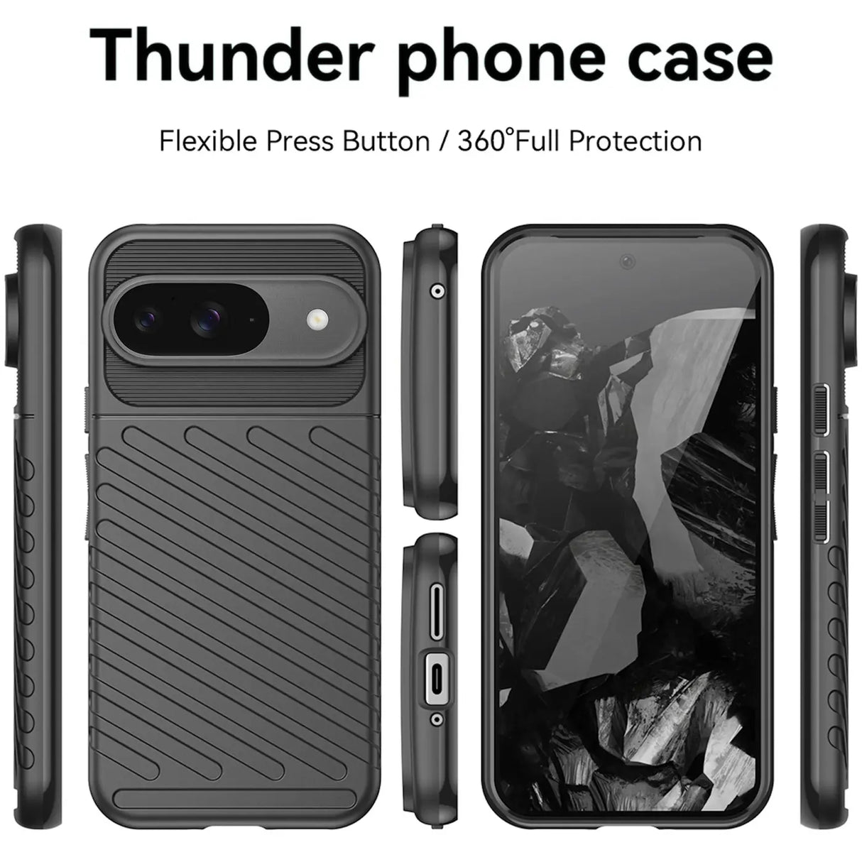 Stoßfeste und stylische robuste Handyhülle für Google Pixel 9