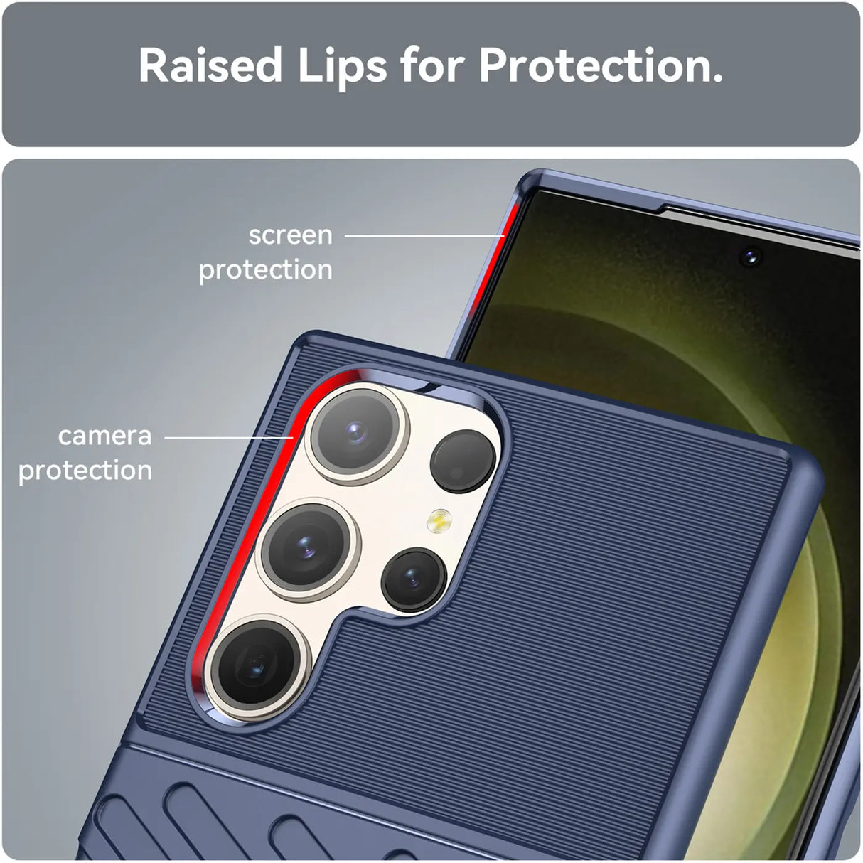 Stoßfeste und stylische robuste Handyhülle für Samsung Galaxy S23 Ultra