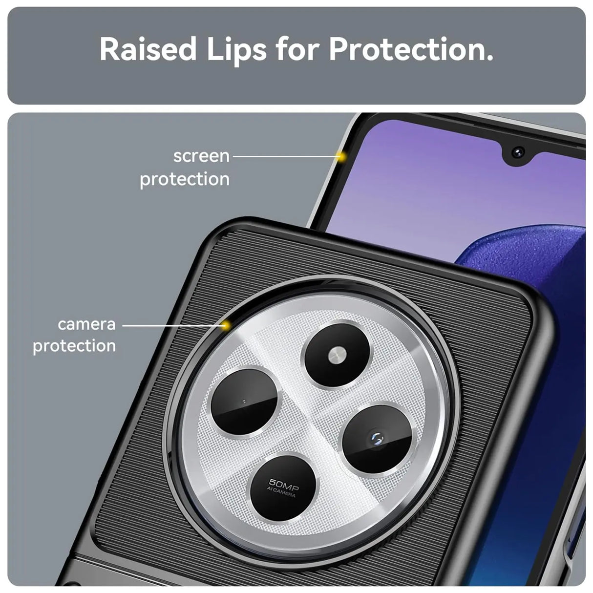 Stoßfeste und stylische robuste Handyhülle für Xiaomi Redmi 14C