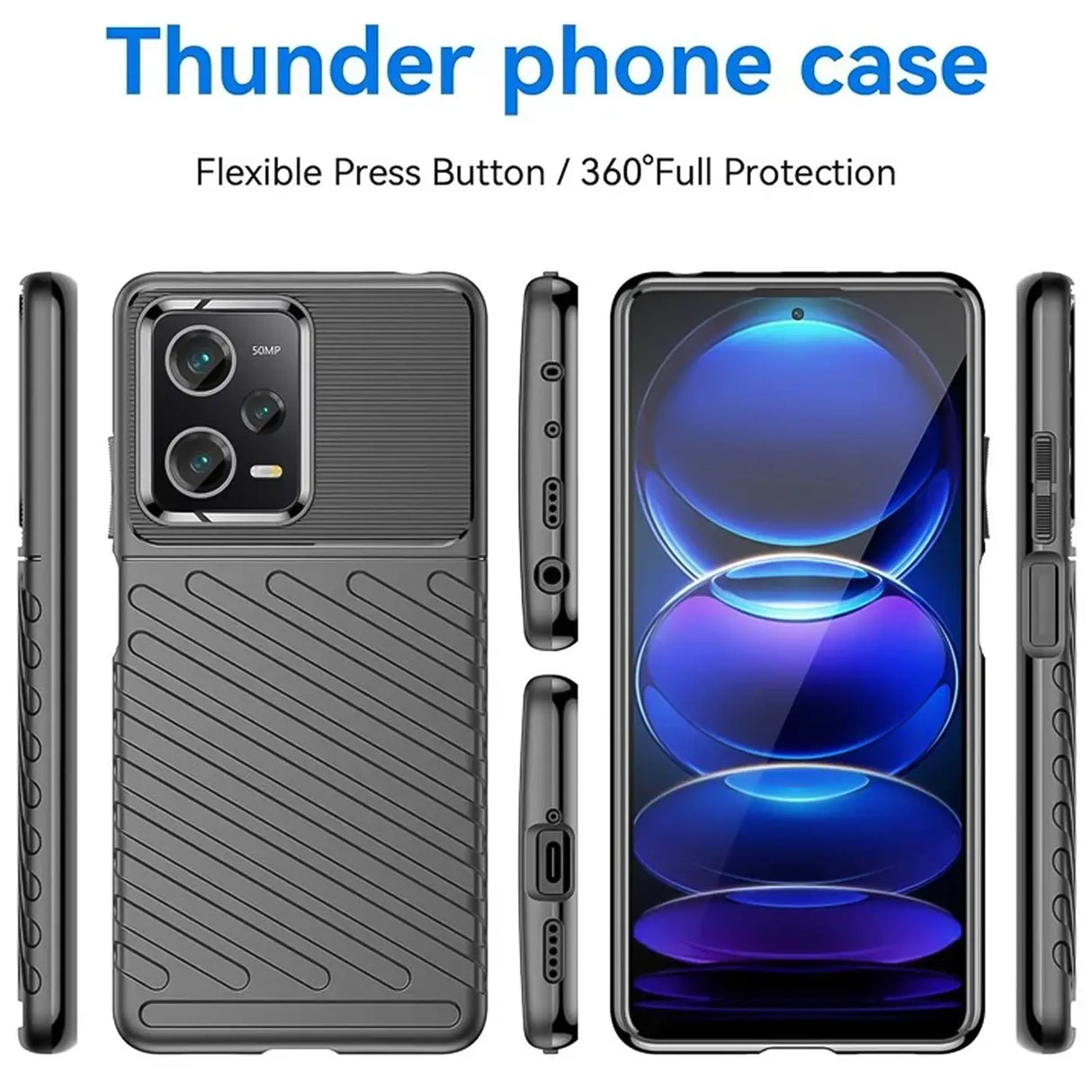 Stoßfeste und stylische robuste Handyhülle für Xiaomi Redmi Note 12 Pro 5G