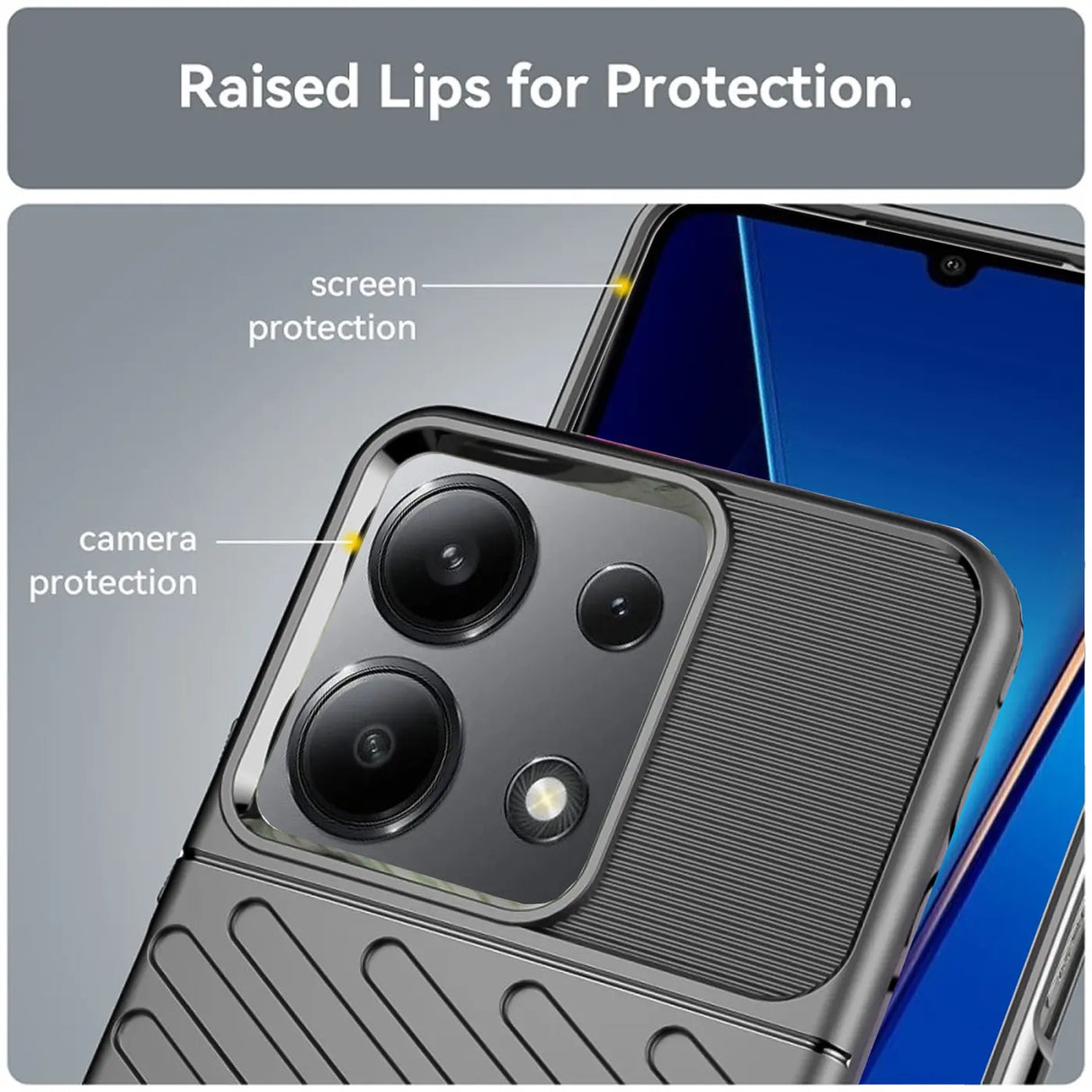 Stoßfeste und stylische robuste Handyhülle für Xiaomi Redmi Note 13 4G