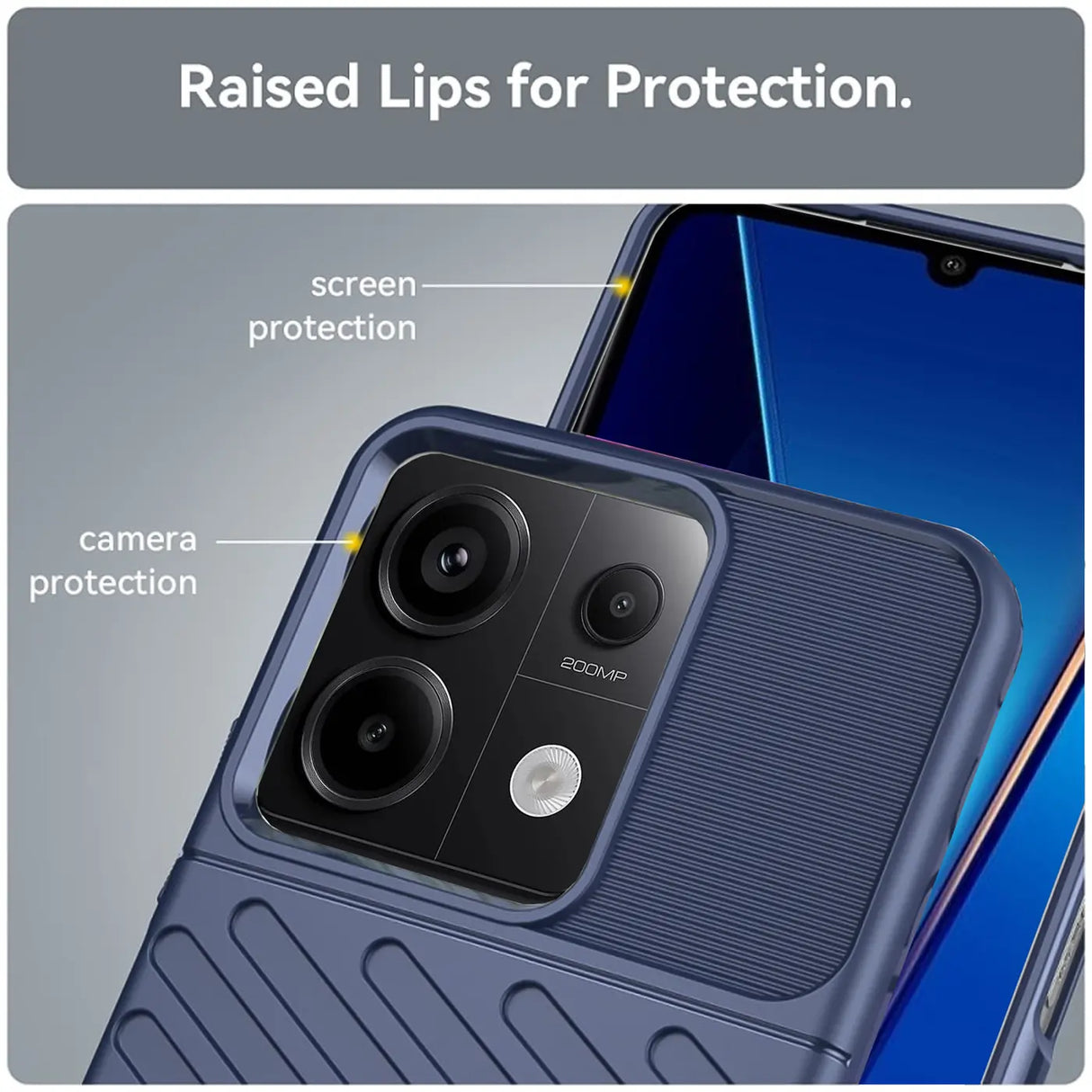 Stoßfeste und stylische robuste Handyhülle für Xiaomi Redmi Note 13 Pro 5G