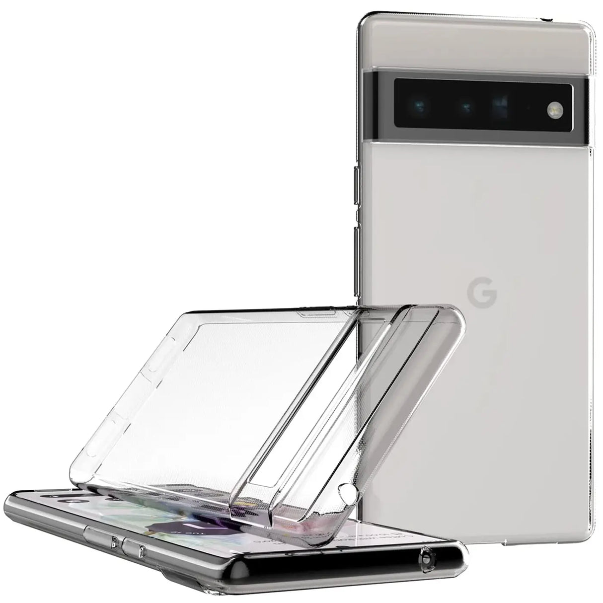 Durchsichtige Handyhülle für Google Pixel 6 Pro mit Anti-Vergilbung