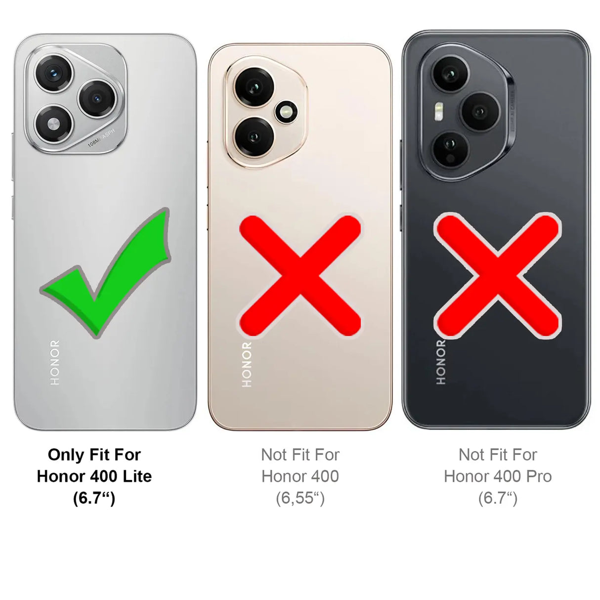 Durchsichtige Handyhülle für Honor 400 Lite mit Anti-Vergilbung