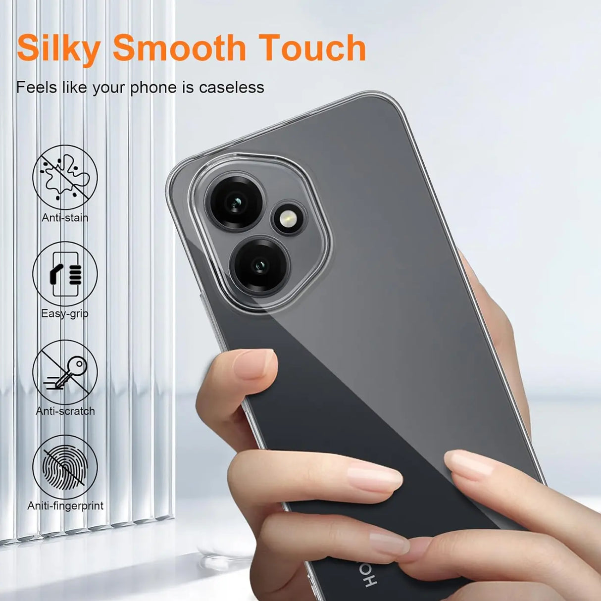 Durchsichtige Handyhülle für Honor 400 Smart mit Anti-Vergilbung