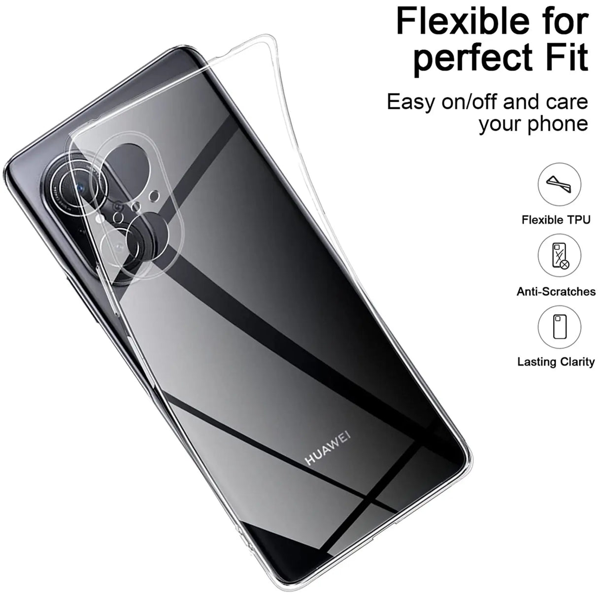 Durchsichtige Handyhülle für Huawei Nova 9 SE mit Anti-Vergilbung