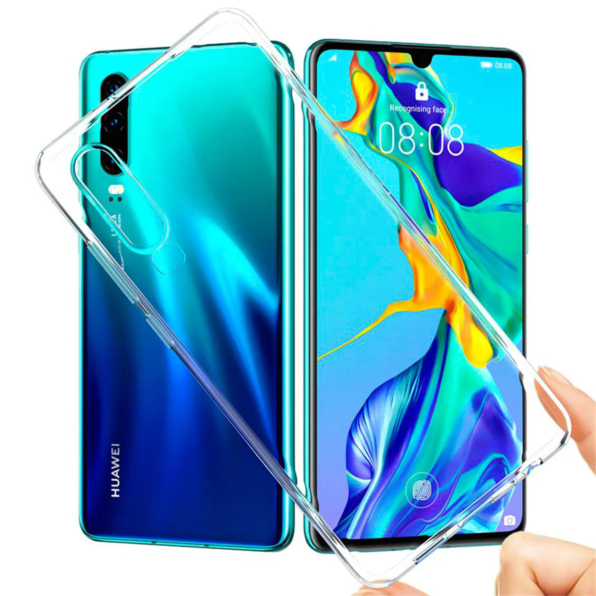 Durchsichtige Handyhülle für Huawei P30 mit Anti-Vergilbung