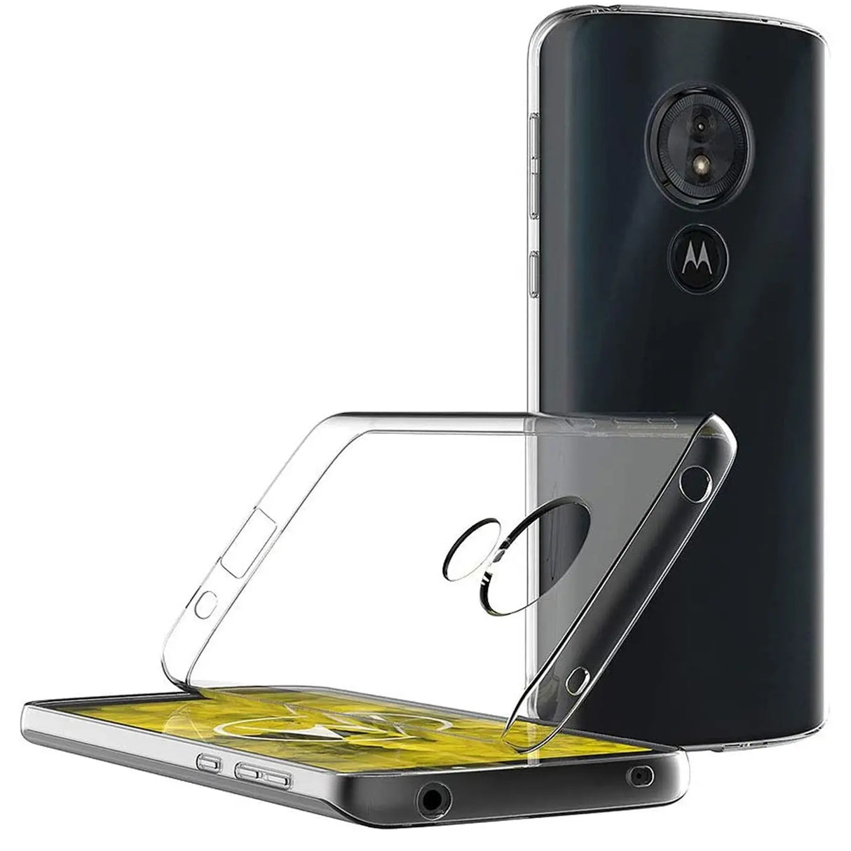 Durchsichtige Handyhülle für Motorola Moto G6 mit Anti-Vergilbung