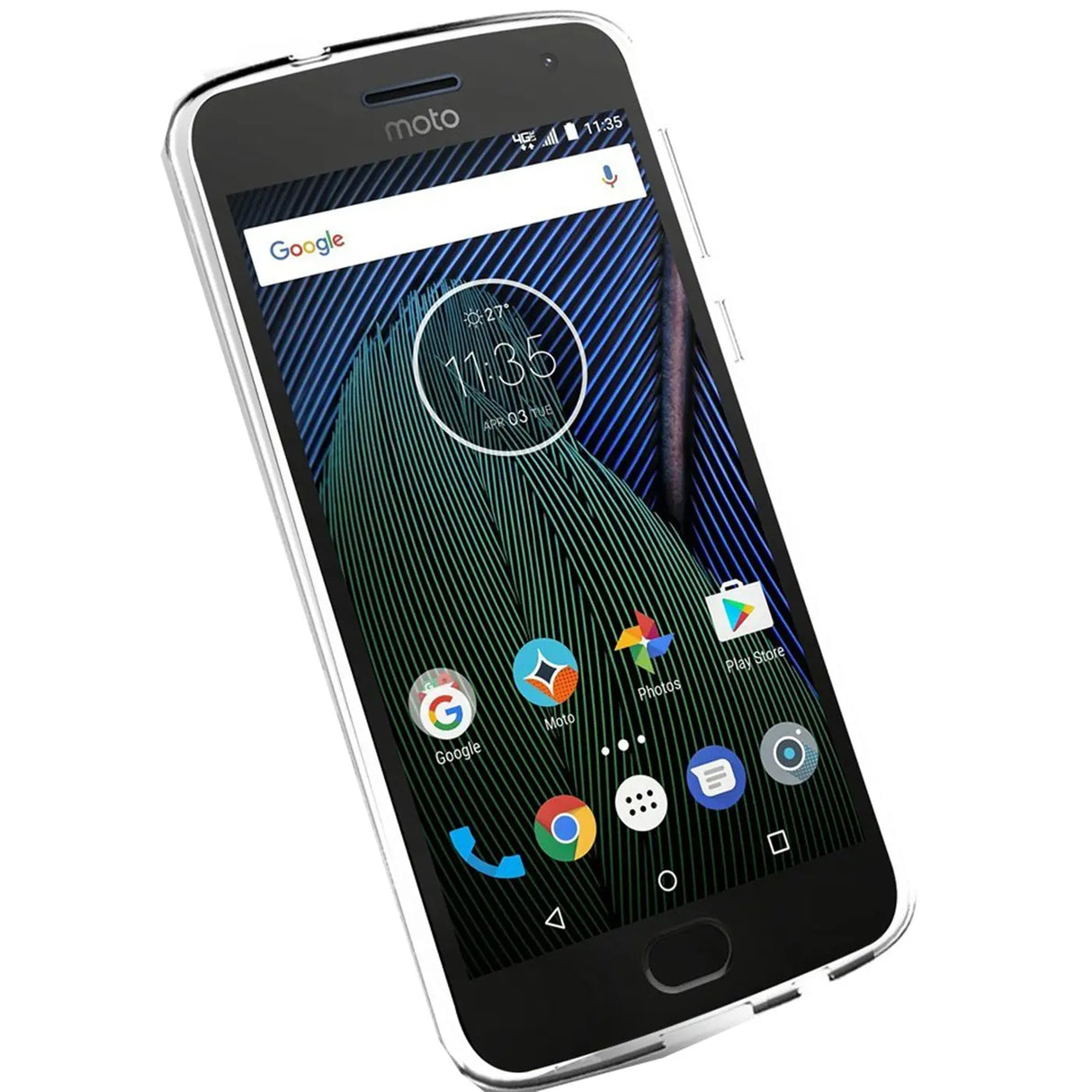 Durchsichtige Handyhülle für Motorola Moto G6 mit Anti-Vergilbung