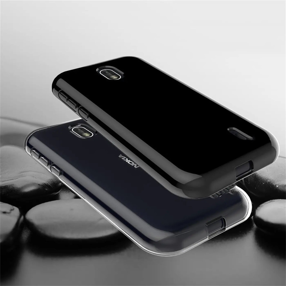 iPhone 11 Pro Max Klapphülle in Transparent mit Kartenfächern und Schutz