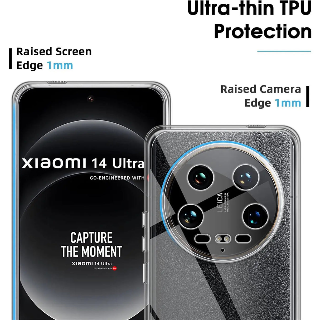 Durchsichtige Handyhülle für Xiaomi 14 Ultra mit Anti-Vergilbung