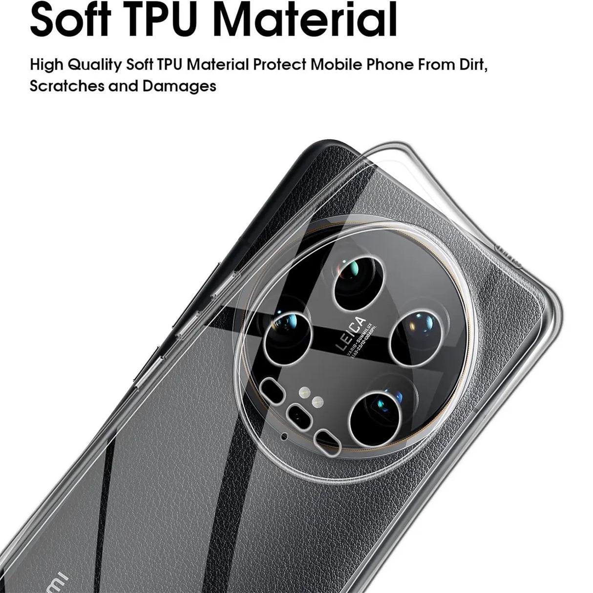 Durchsichtige Handyhülle für Xiaomi 14 Ultra mit Anti-Vergilbung