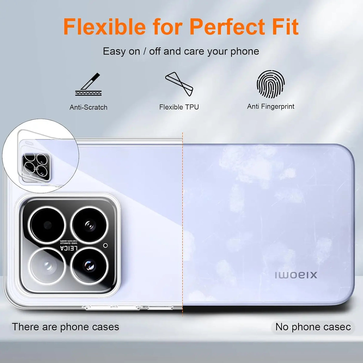 Durchsichtige Handyhülle für Xiaomi 15 mit Anti-Vergilbung