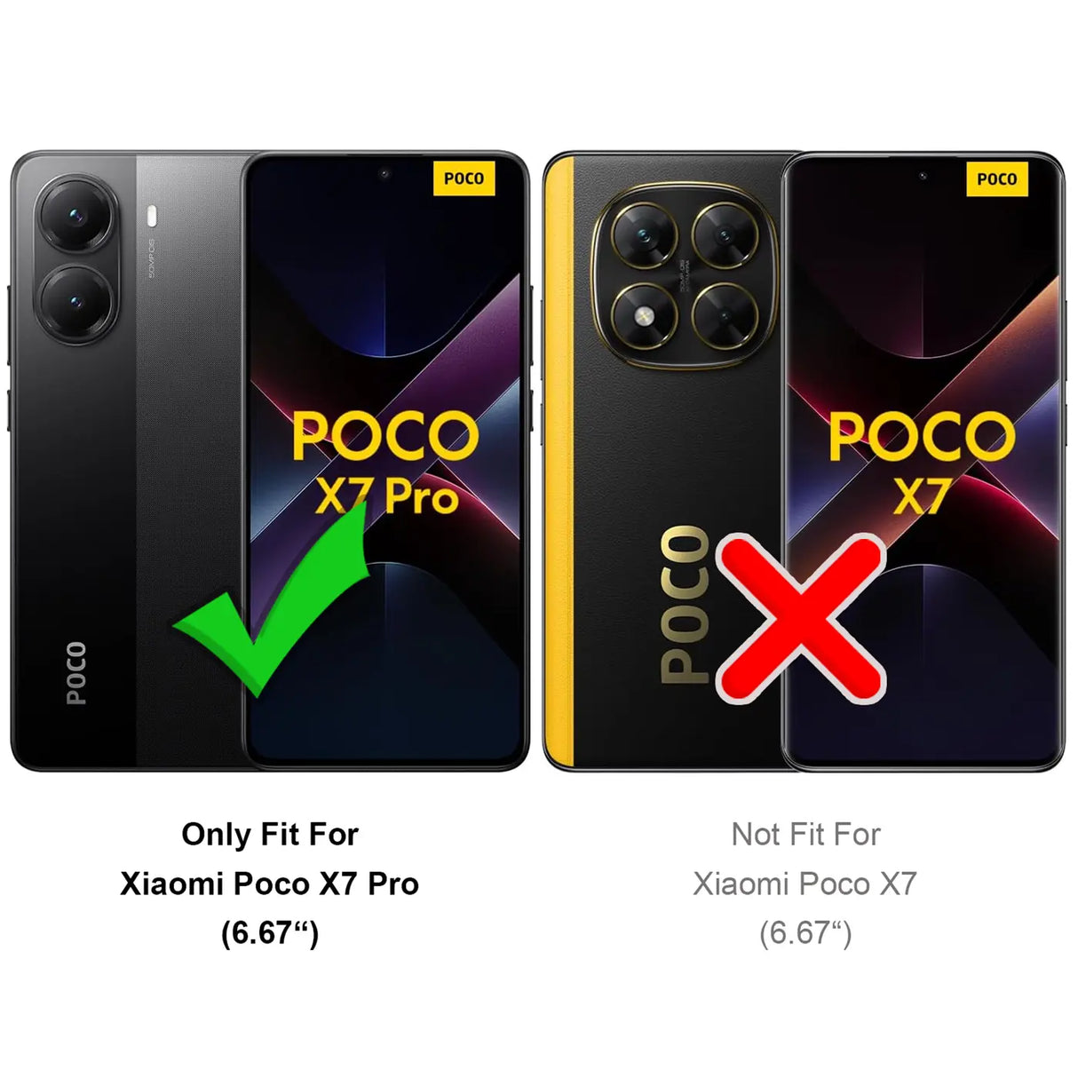 Durchsichtige Handyhülle für Xiaomi Poco X7 Pro mit Anti-Vergilbung