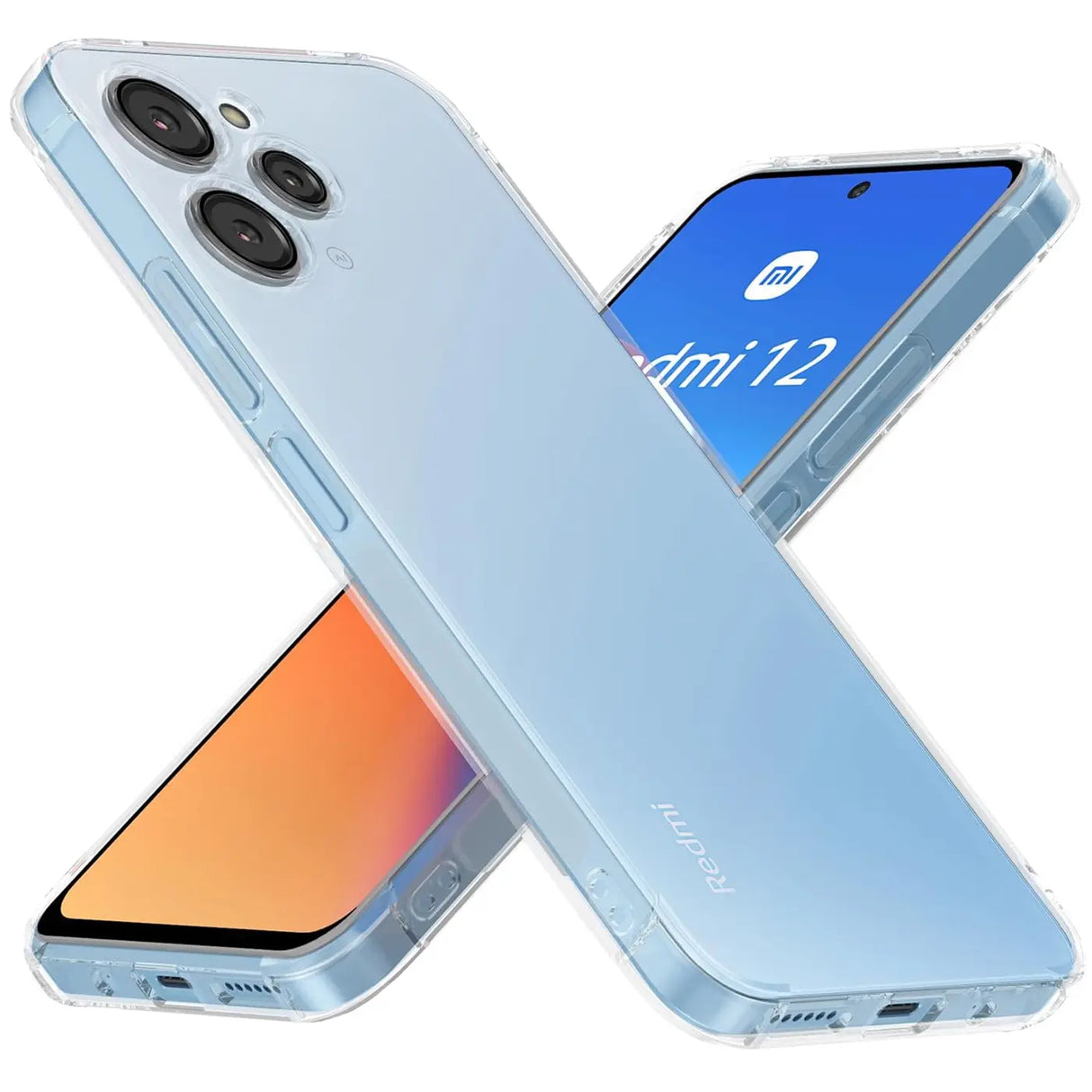 Durchsichtige Handyhülle für Xiaomi Redmi 12 mit Anti-Vergilbung