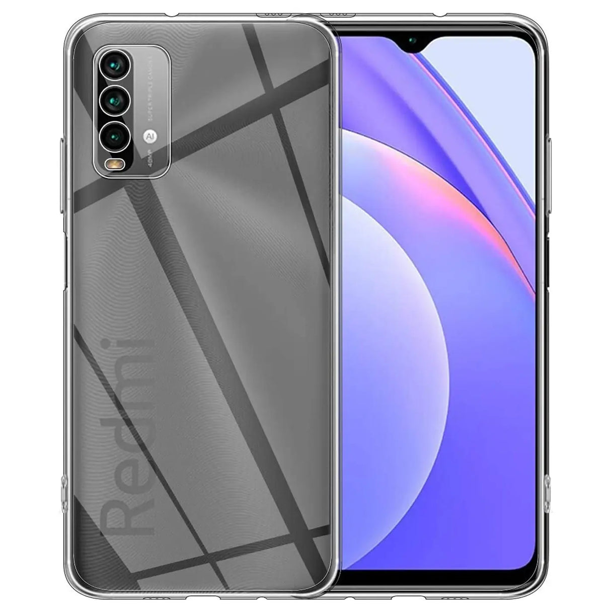 Durchsichtige Handyhülle für Xiaomi Redmi 9T mit Anti-Vergilbung