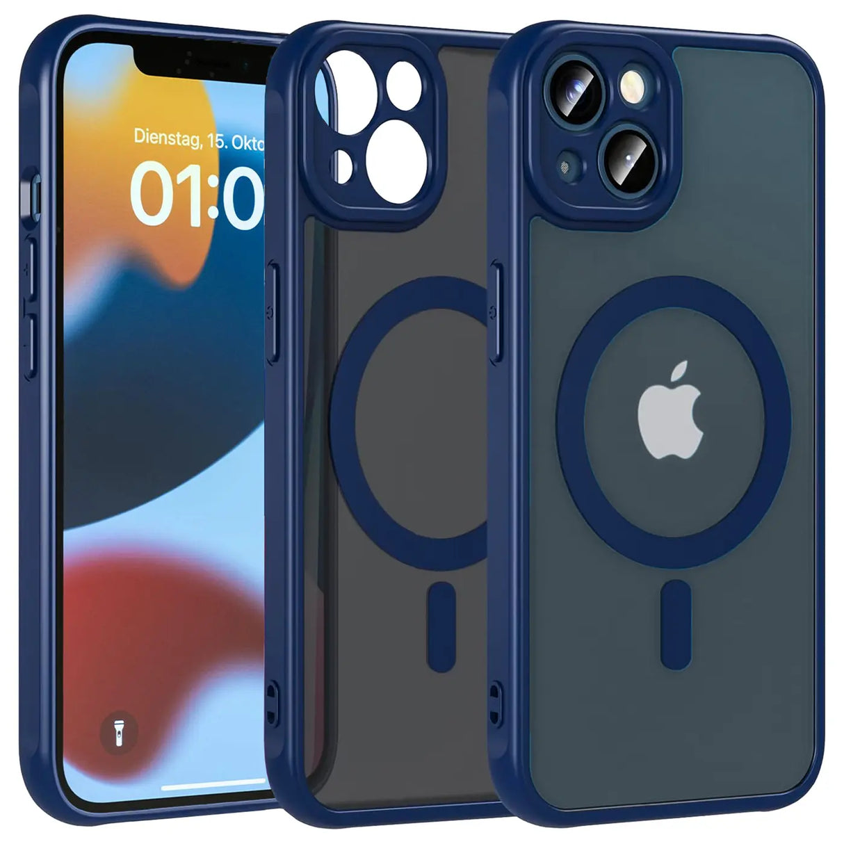 Apple iPhone 12 Hülle mit MagSafe, stoßfestem TPU-Material, erhöhter Kameraschutz und schlankem Design in verschiedenen Farben