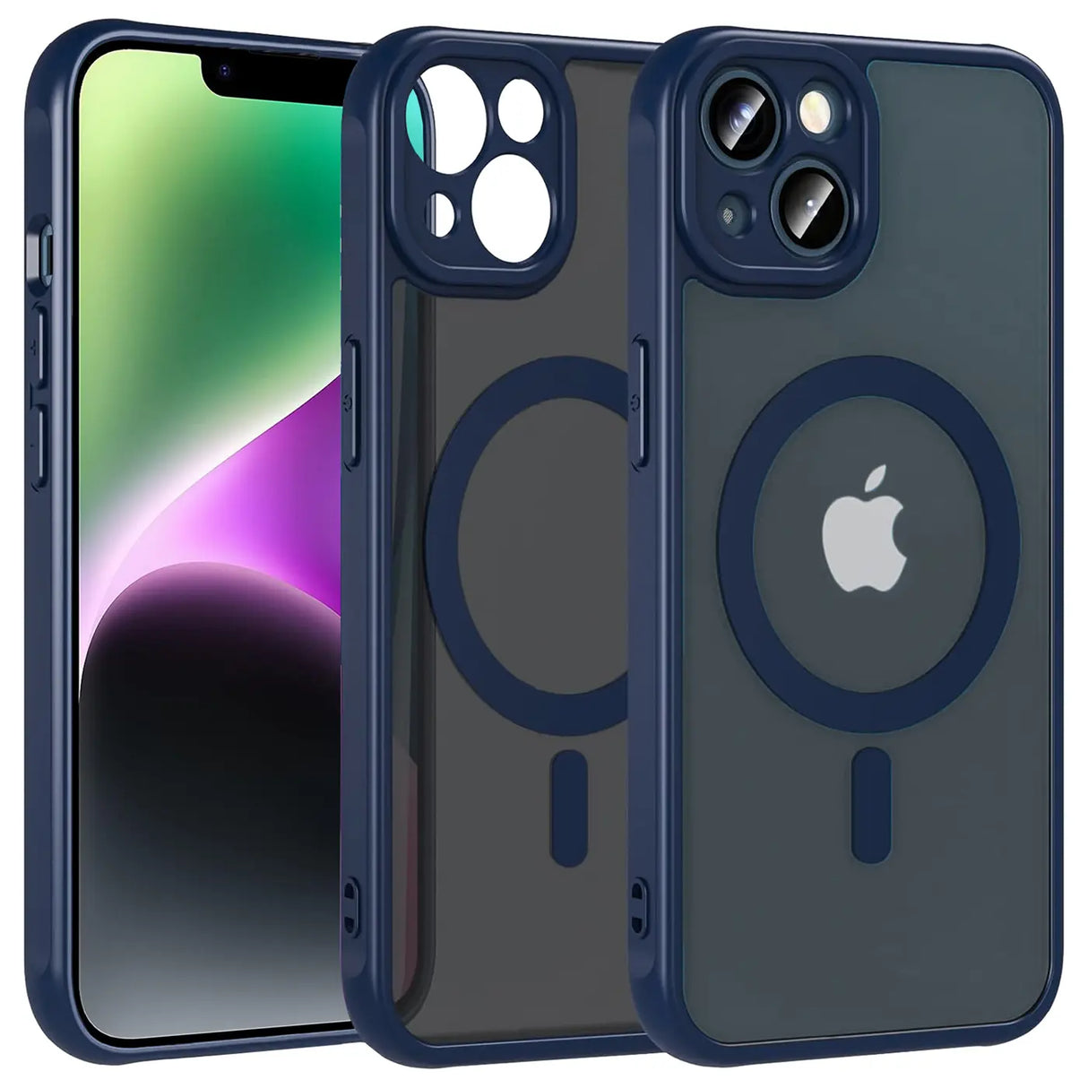 Apple iPhone 14 Hülle mit MagSafe, stoßfestem TPU-Material, erhöhter Kameraschutz und schlankem Design in verschiedenen Farben