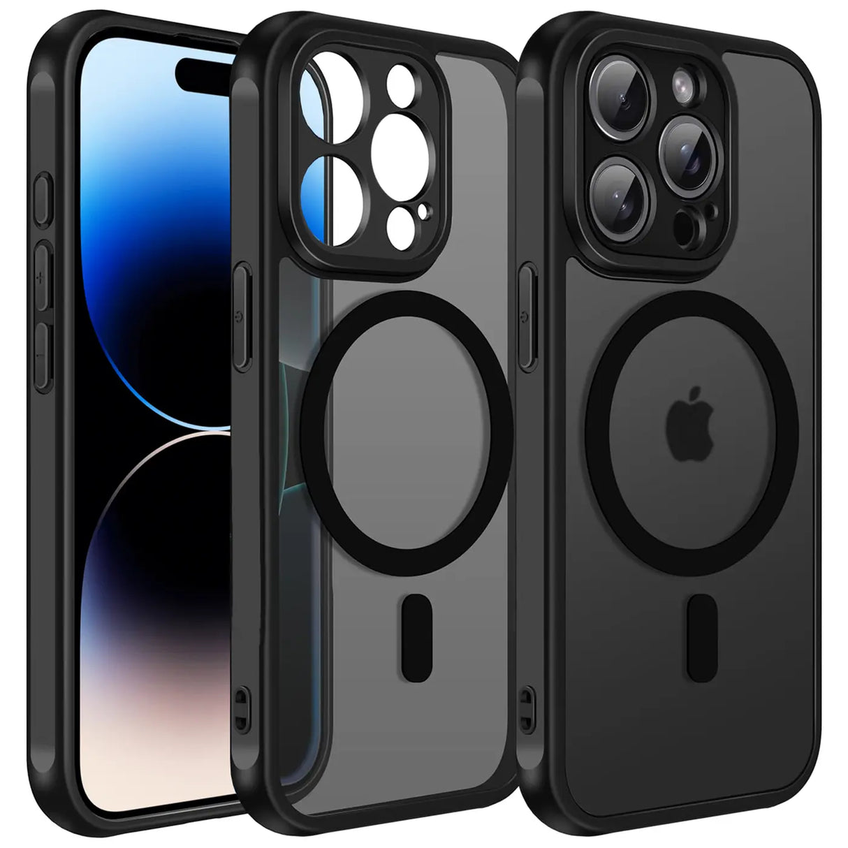 Apple iPhone 14 Pro Max Hülle mit MagSafe, stoßfestem TPU-Material, erhöhter Kameraschutz und schlankem Design in verschiedenen Farben