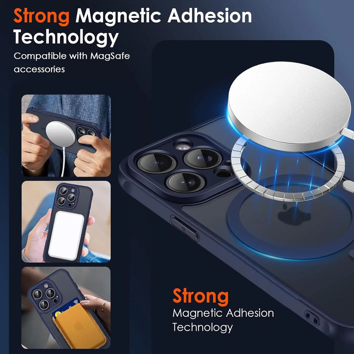 Apple iPhone 15 Pro Max Hülle mit MagSafe, stoßfestem TPU-Material, erhöhter Kameraschutz und schlankem Design in verschiedenen Farben