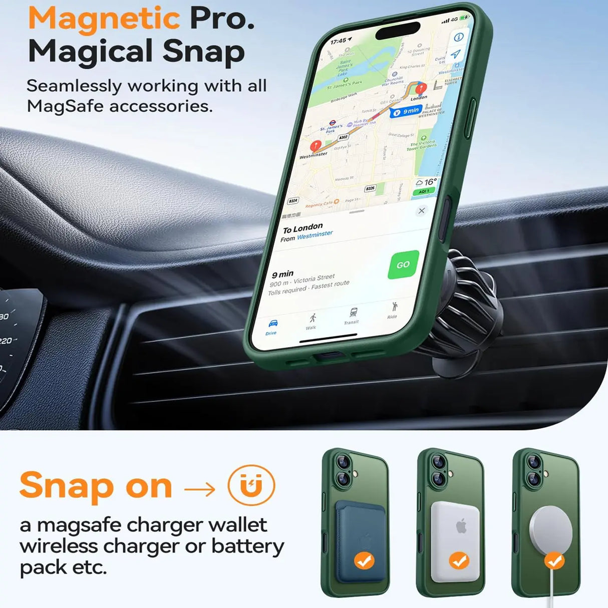 Apple iPhone 16 Hülle mit MagSafe, stoßfestem TPU-Material, erhöhter Kameraschutz und schlankem Design in verschiedenen Farben