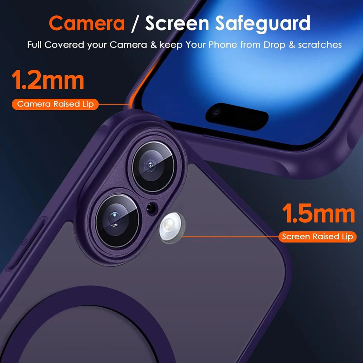 Apple iPhone 16 Hülle mit MagSafe, stoßfestem TPU-Material, erhöhter Kameraschutz und schlankem Design in verschiedenen Farben