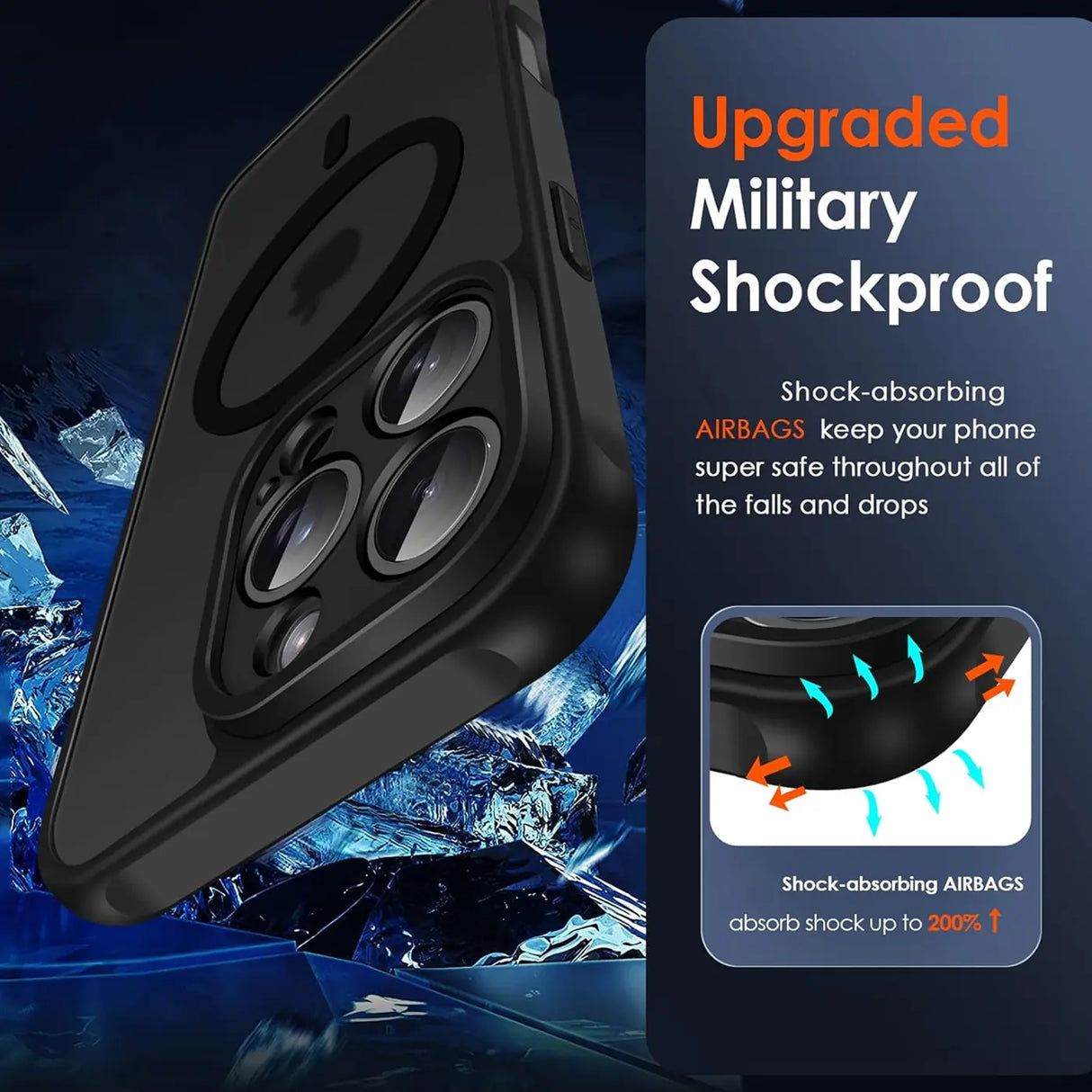 Apple iPhone 16 Pro Max Hülle mit MagSafe, stoßfestem TPU-Material, erhöhter Kameraschutz und schlankem Design in verschiedenen Farben