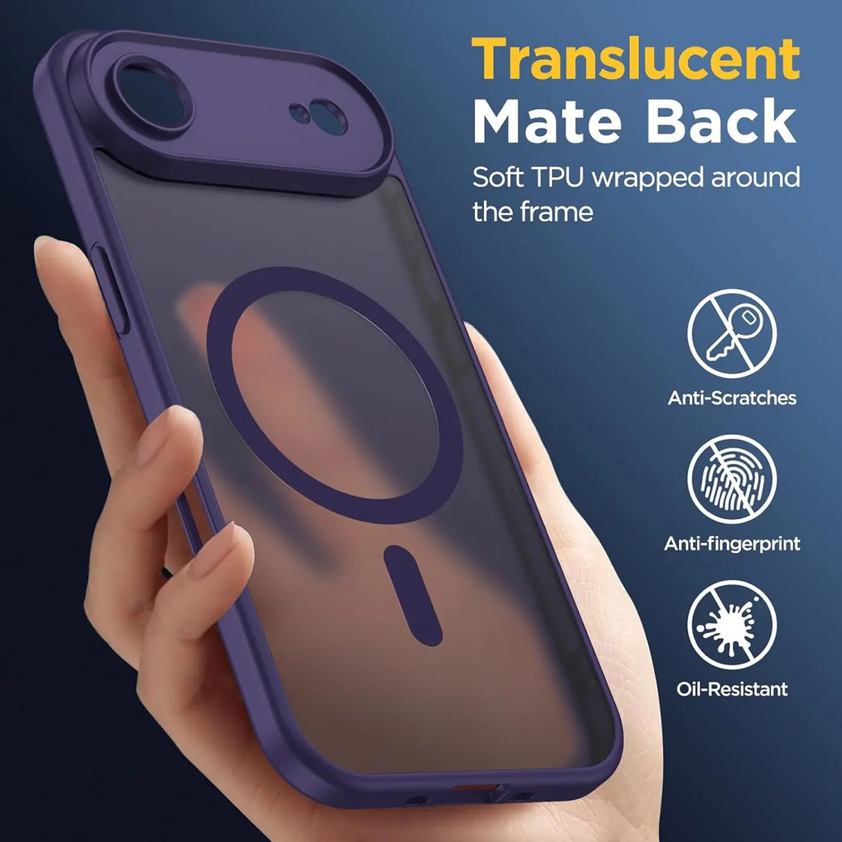 iPhone 17 Air Hülle mit MagSafe, stoßfestem TPU-Material, erhöhter Kameraschutz und schlankem Design in verschiedenen Farben