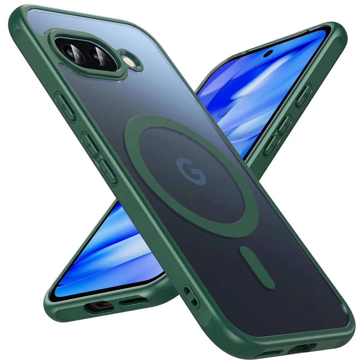 Google Pixel 9a Hülle mit MagSafe, stoßfestem TPU-Material, erhöhter Kameraschutz und schlankem Design in verschiedenen Farben