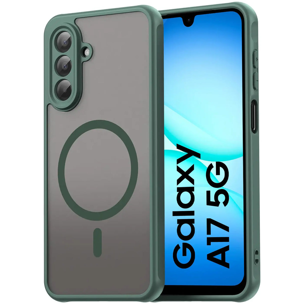 Samsung Galaxy A17 5G Hülle mit MagSafe, stoßfestem TPU-Material, erhöhter Kameraschutz und schlankem Design in verschiedenen Farben