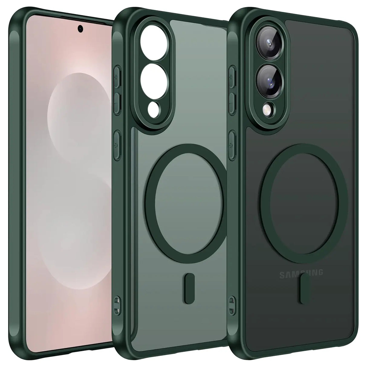 Samsung Galaxy S25 Edge Hülle mit MagSafe, stoßfestem TPU-Material, erhöhter Kameraschutz und schlankem Design in verschiedenen Farben