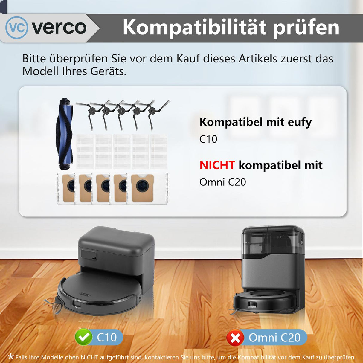 Zubehör-Set für Eufy RoboVac C10SET1555 / C10