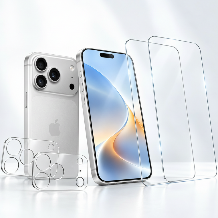 iPhone 18 Pro - Schutzglas 4in1 Set