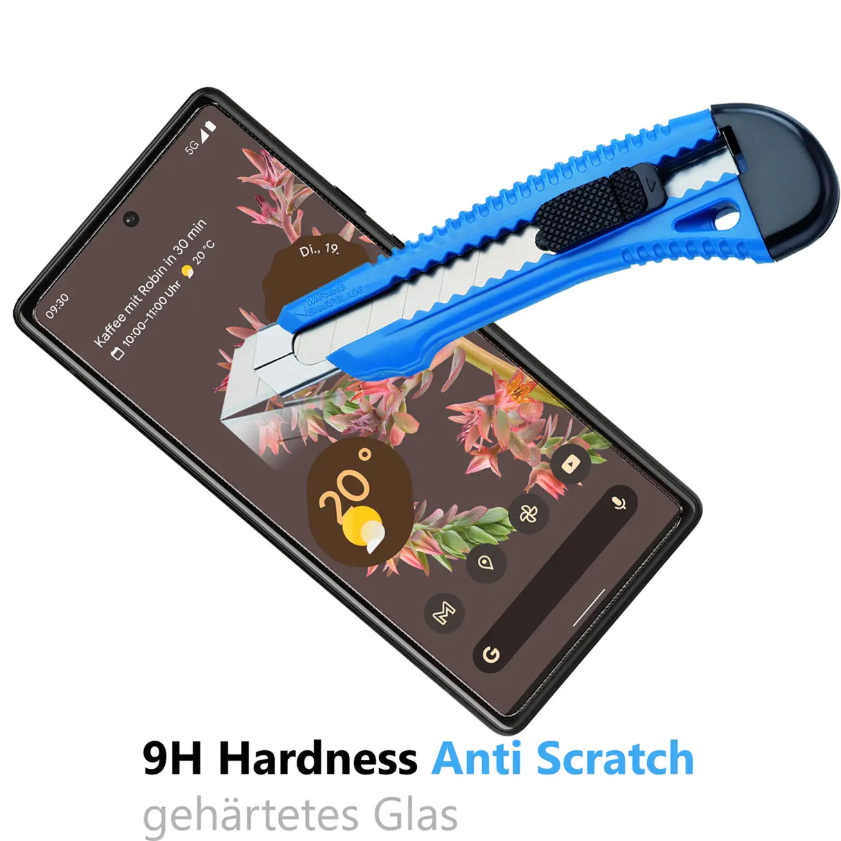 4in1 9H Displayschutz-Set für Google Pixel 6 Pro, 2x Displayglas und 2x Kameraglas