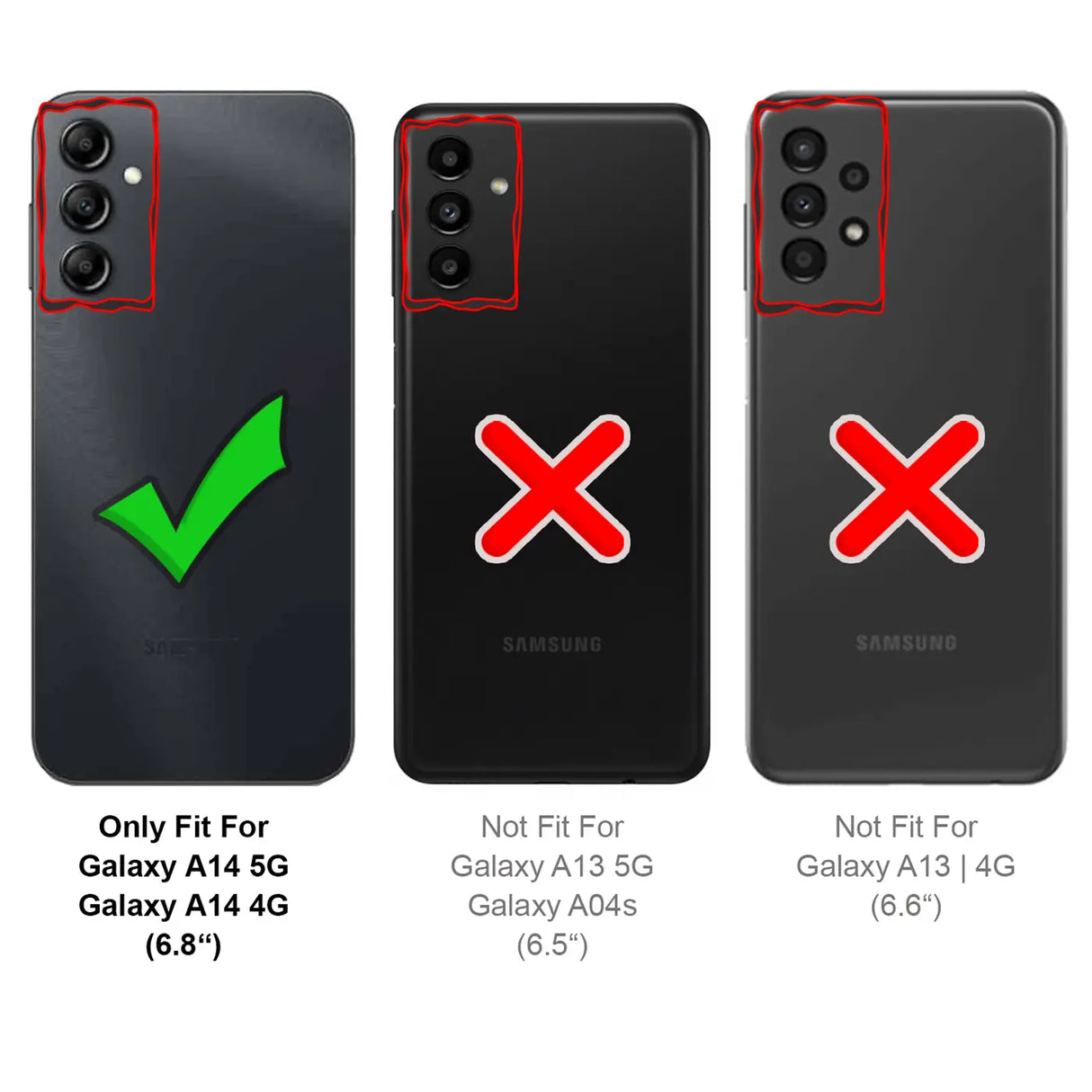 4in1 9H Displayschutz-Set für Samsung Galaxy A14 4G / 5G, 2x Displayglas und 2x Kameraglas