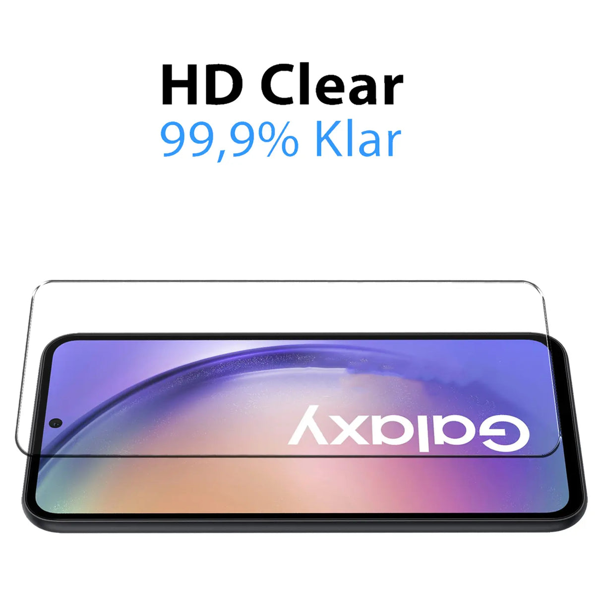 4in1 9H Displayschutz-Set für Samsung Galaxy A55 5G, 2x Displayglas und 2x Kameraglas